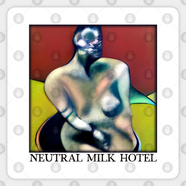 Neutral Milk Hotel … Original Surrealist Fan Design Sticker by unknown_pleasures